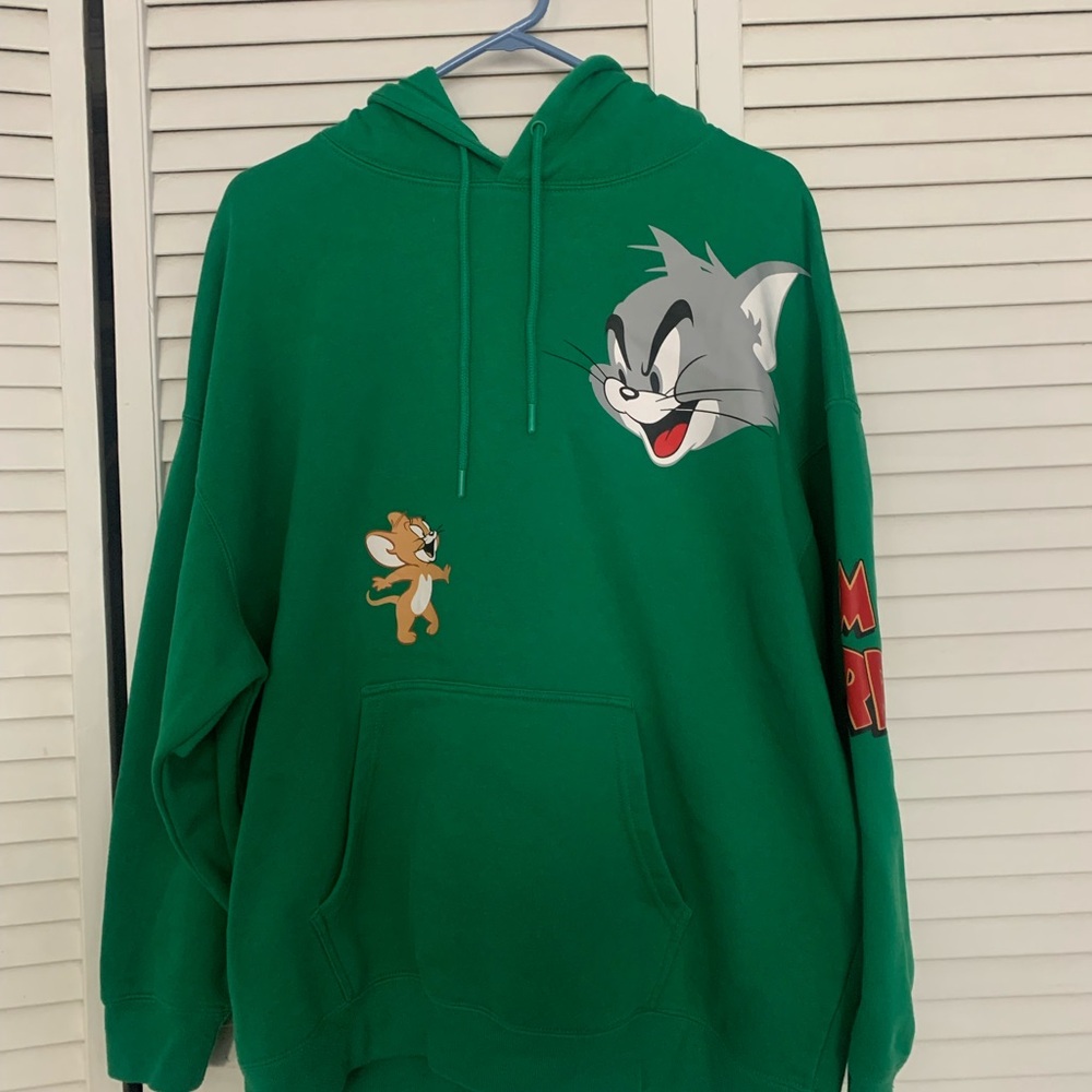 Green Tom and Jerry Hoodie